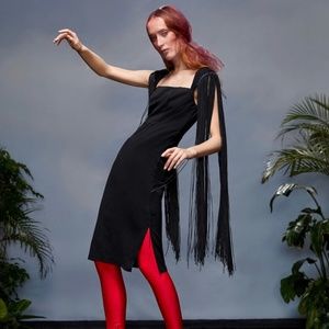 Unique Black Dress sz L